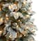 5ft. Pre-Lit Flocked North Carolina Fir Artificial Christmas Tree, Clear Lights